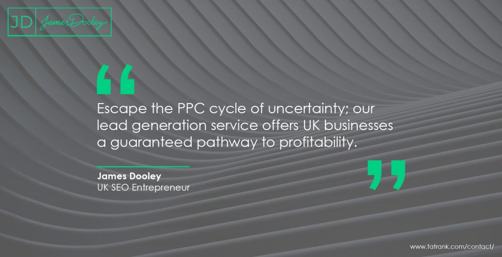 Escape the PPC cycle of uncertainty; our lead generation service offers UK businesses a guaranteed pathway to profitability ity 1640x840