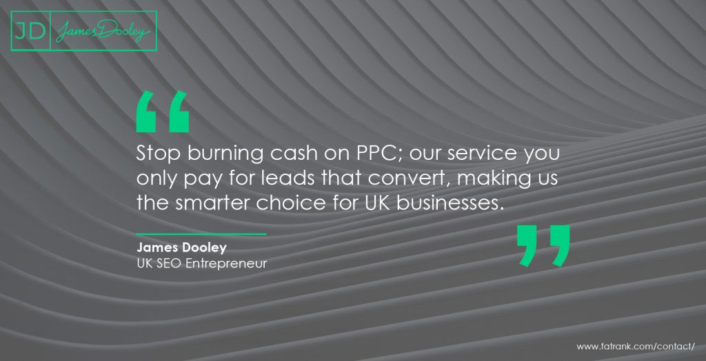 Stop burning cash on PPC: our service you only pay for leads that convert, making us the smarter choice for UK businesses 