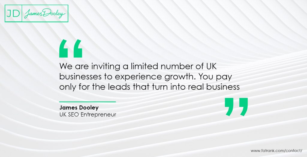 We are inviting a limited number of UK businesses to experience growth. You pay only for the leads that turn into real business 