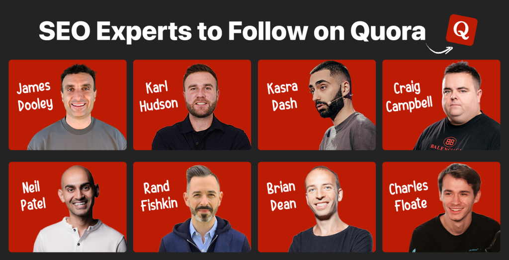 SEO Experts to Follow on Quora